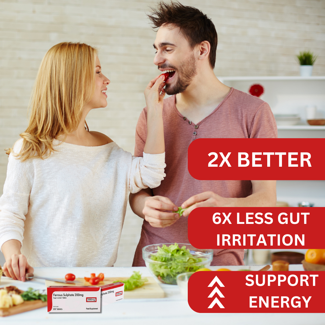 3 X Ferrous Sulfate 200mg 28 Tablets Iron Supplement