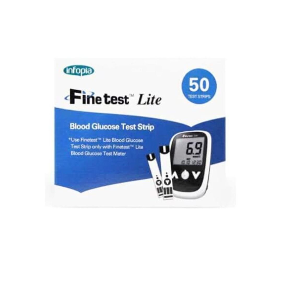 Fine Test Lite Blood Glucose Test Strips (50 Strips)