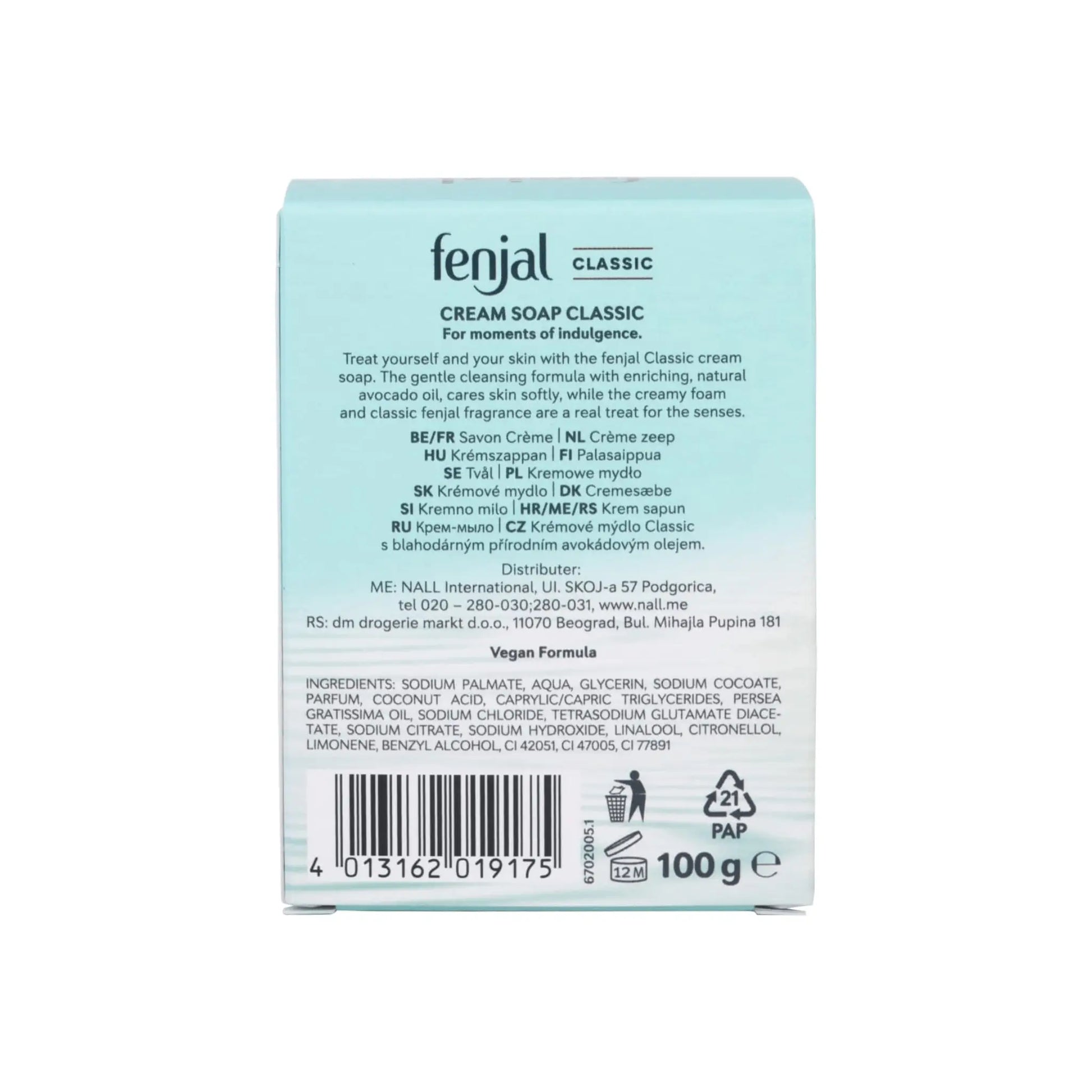 Fenjal Classic 100g Soap - Arc Health Nutrition UK Ltd