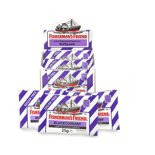 Fisherman's Friend Blackcurrant Sugar Free 25g Lozenges x 8 - Arc Health Nutrition