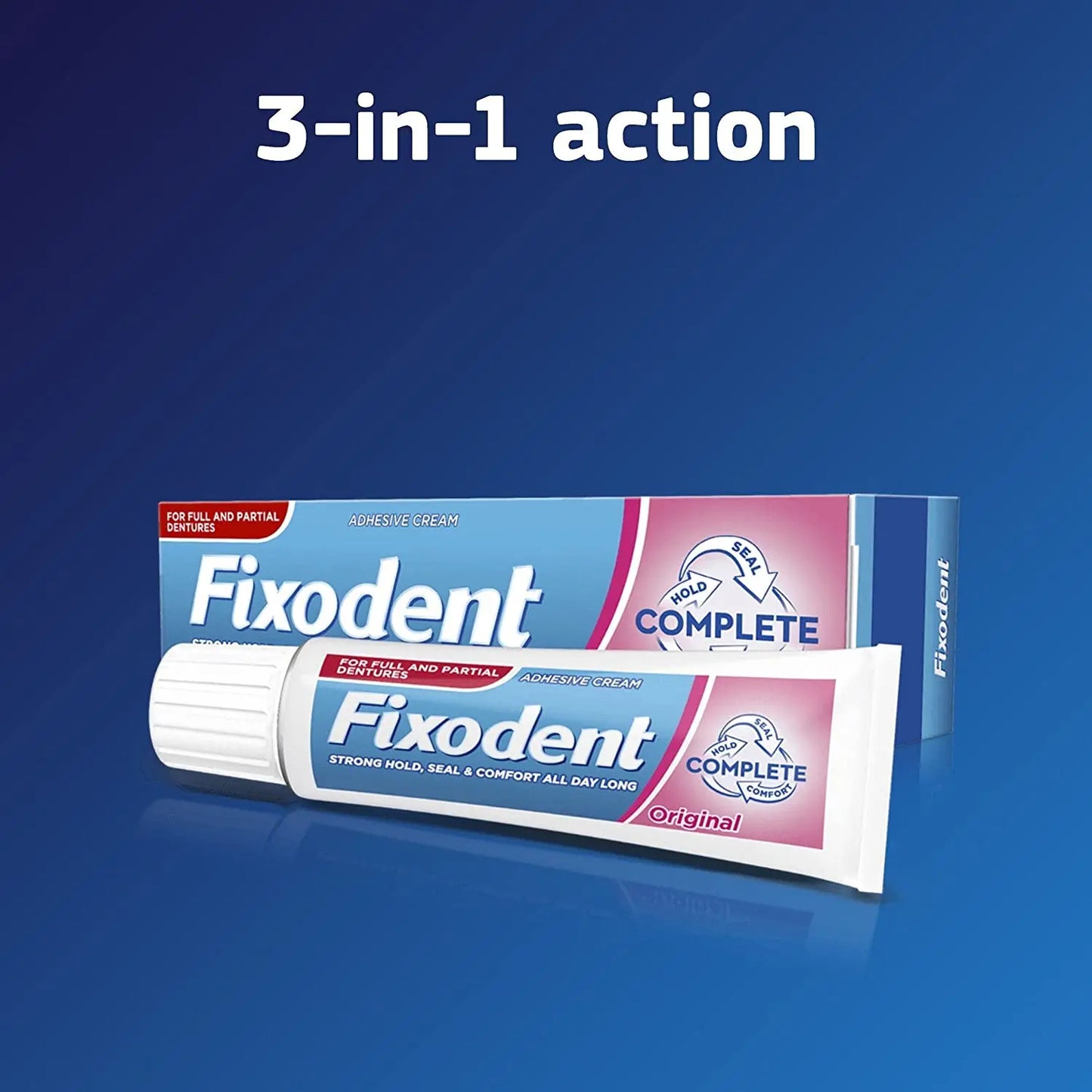 Fixodent Original Denture Adhesive 40g Cream x 2