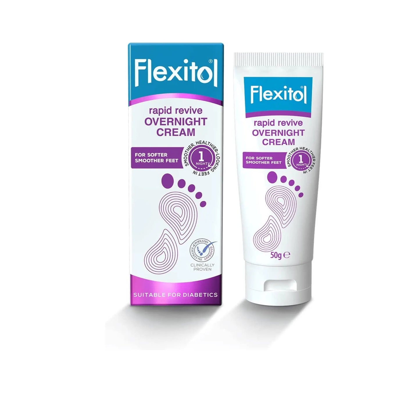 Flexitol Rapid Revive Overnight Cream 50g