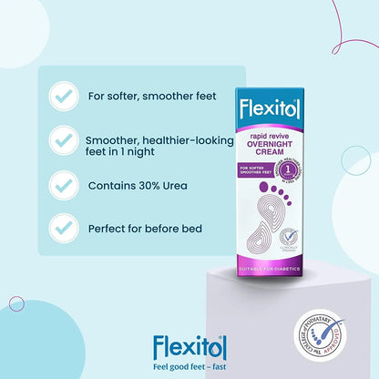 Flexitol Rapid Revive Overnight Cream 50g