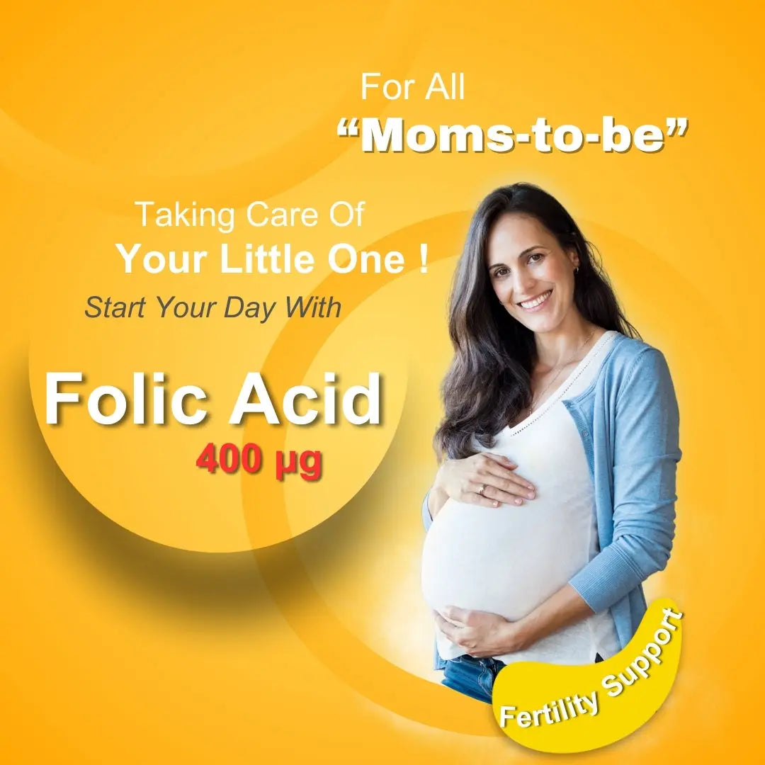 Folic Acid 400mcg Vitamin B9 Supplement Tablets for pregnancy ARC Health Nutrition