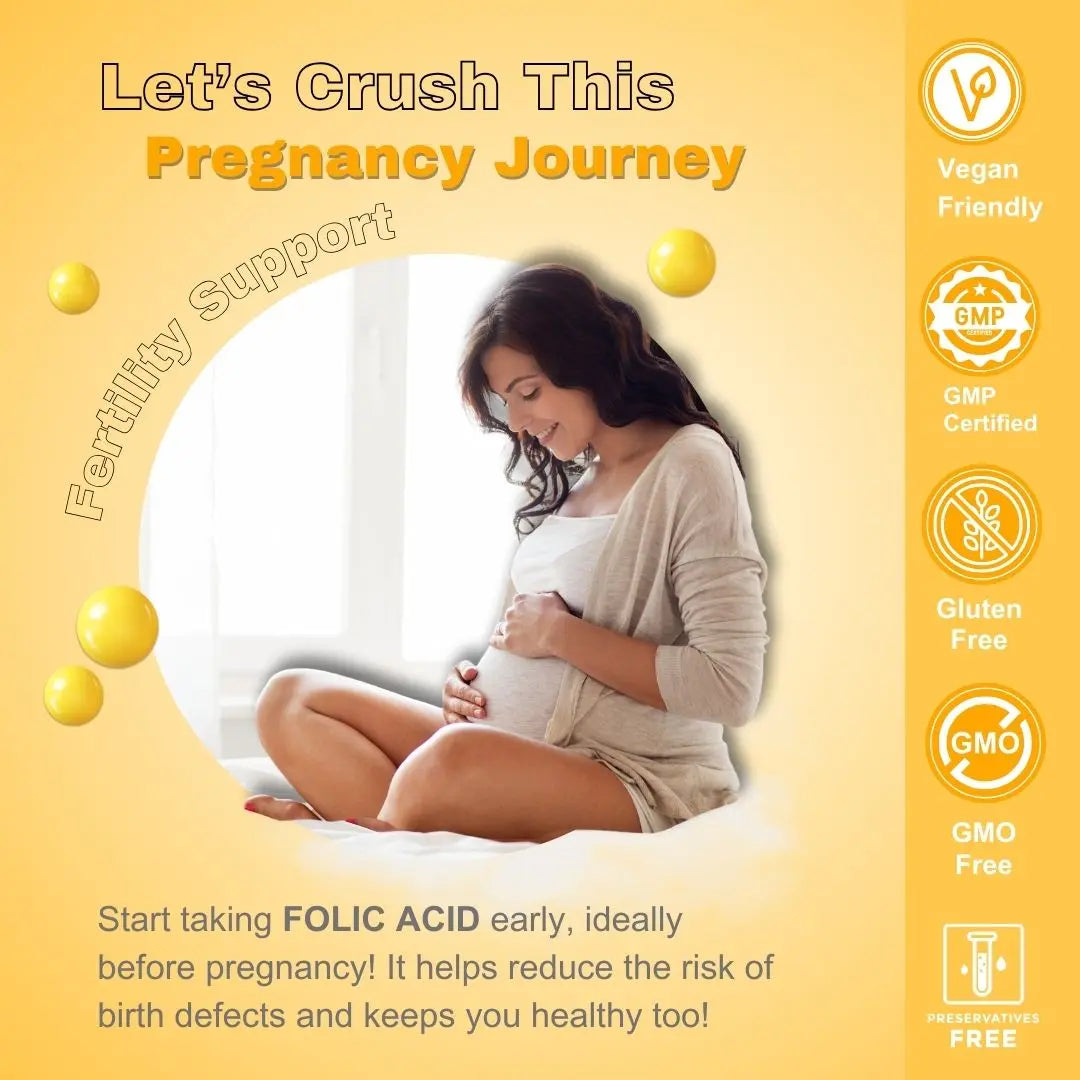 Folic Acid 800mcg Vitamin B9 Supplement Tablets ARC Health Nutrition