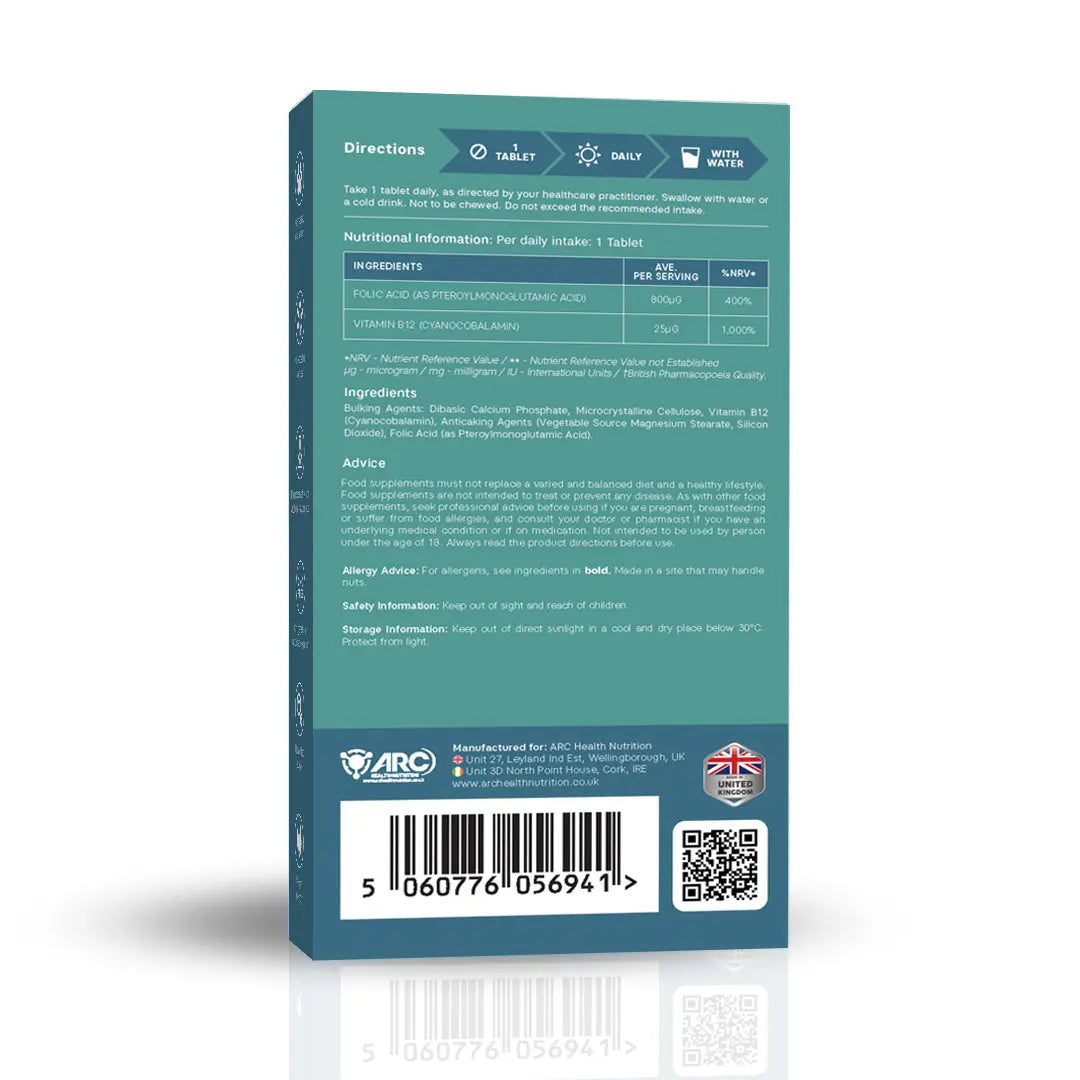 folic acid tablets vitamin b12 pregnancy care