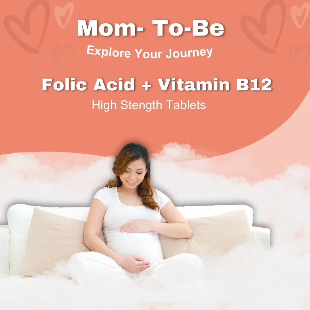 Folic Acid & Vitamin B12 Supplement Tablets ARC Health Nutrition