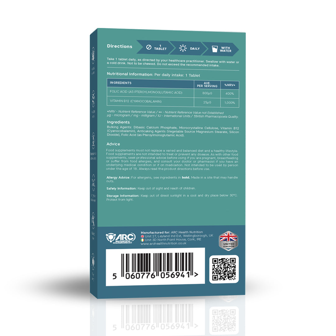 folic acid tablets vitamin b12 pregnancy care