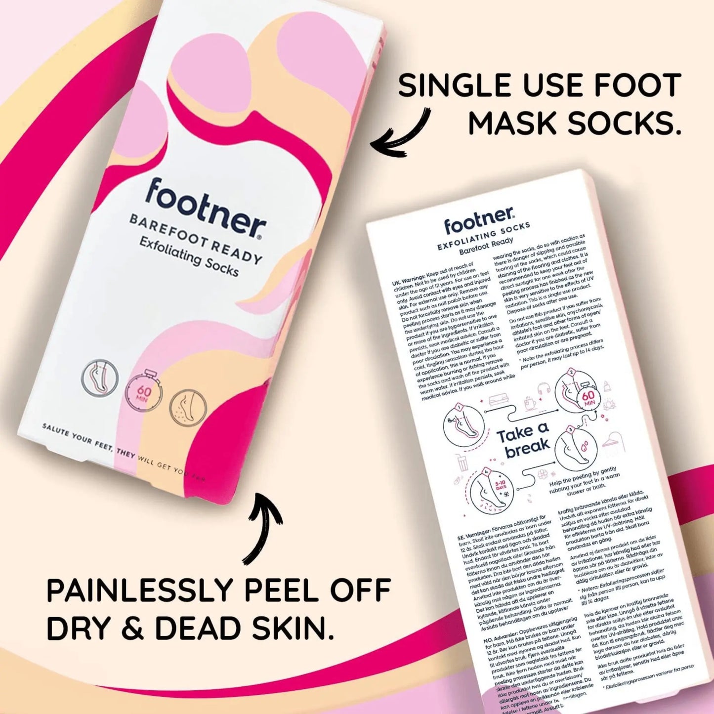 Footner Exfoliating Socks Foot Mask