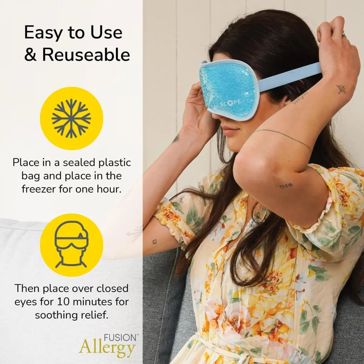 Fusion Allergy Cooling Eye Mask - 1 Fusion Allergy