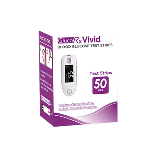 GLUCORX VIVID TEST STRIPS - 50 STRIPS