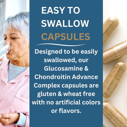 Glucosamine & Chondroitin Premium Complex - 120 High-Strength Capsules with Vitamin C, Turmeric, Ginger, and Rosehip - Made in The UK, for Maintenance of Immune System â€“ Arc Health Nutrition ARC Health Nutrition