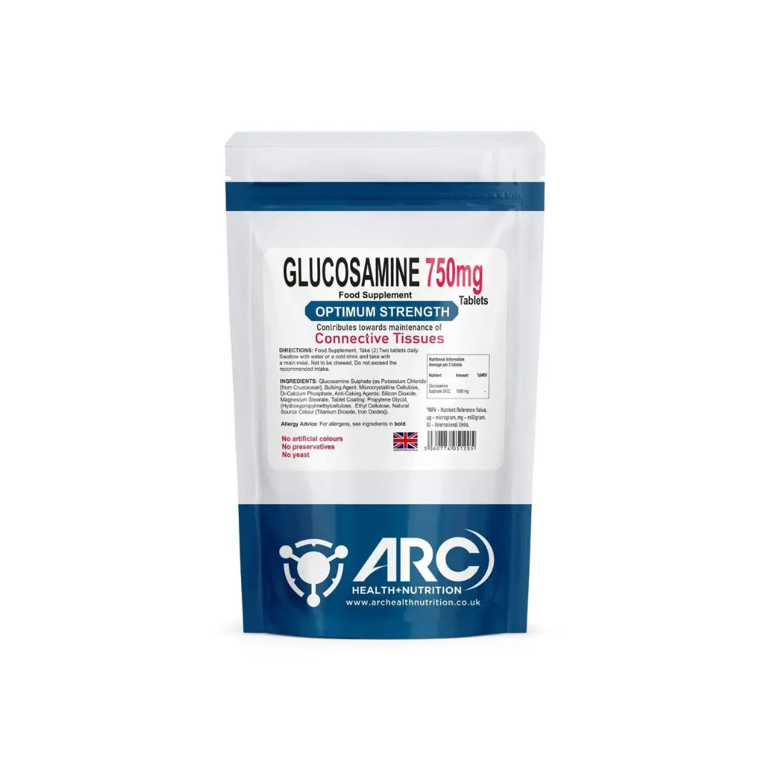 Glucosamine Sulphate 2KCL 750mg Tablets for Healthy Joints - Arc Health Nutrition