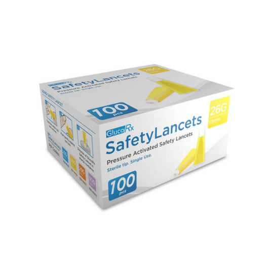 GlucoRx Safety Lancets (100 pcs)