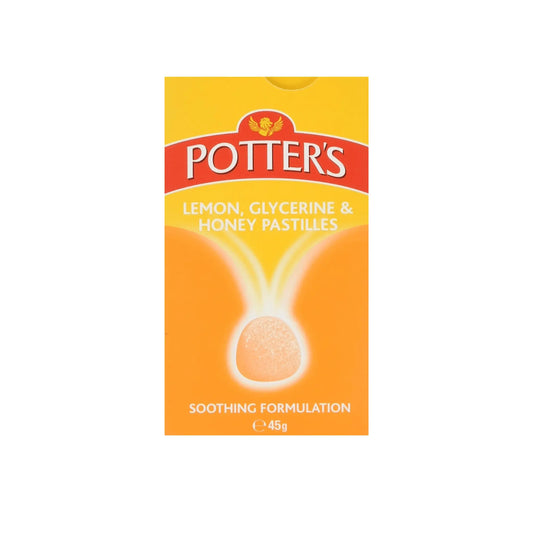 Potter's Lemon/Glycerine and Honey Pastilles 45g