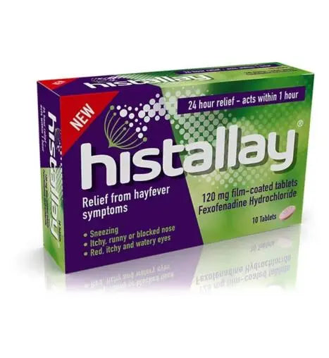 Histallay Fexofenadine hayfever relief tablets