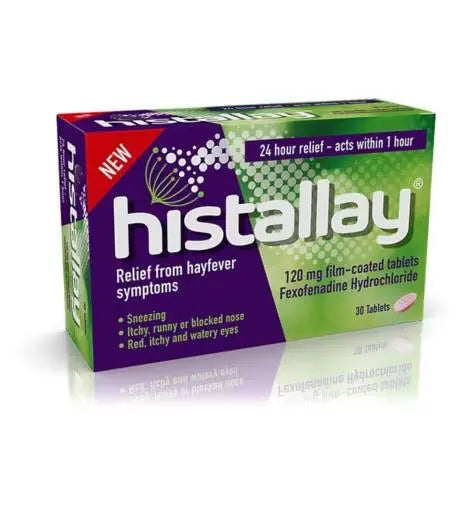 Histallay Fexofenadine hayfever relief tablets