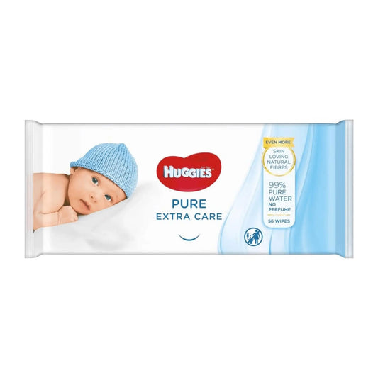 Huggies Pure Extra Care Baby Wipes 56