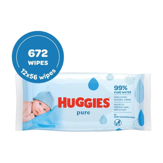 Huggies® Pure Baby Wipes - 12 Pack