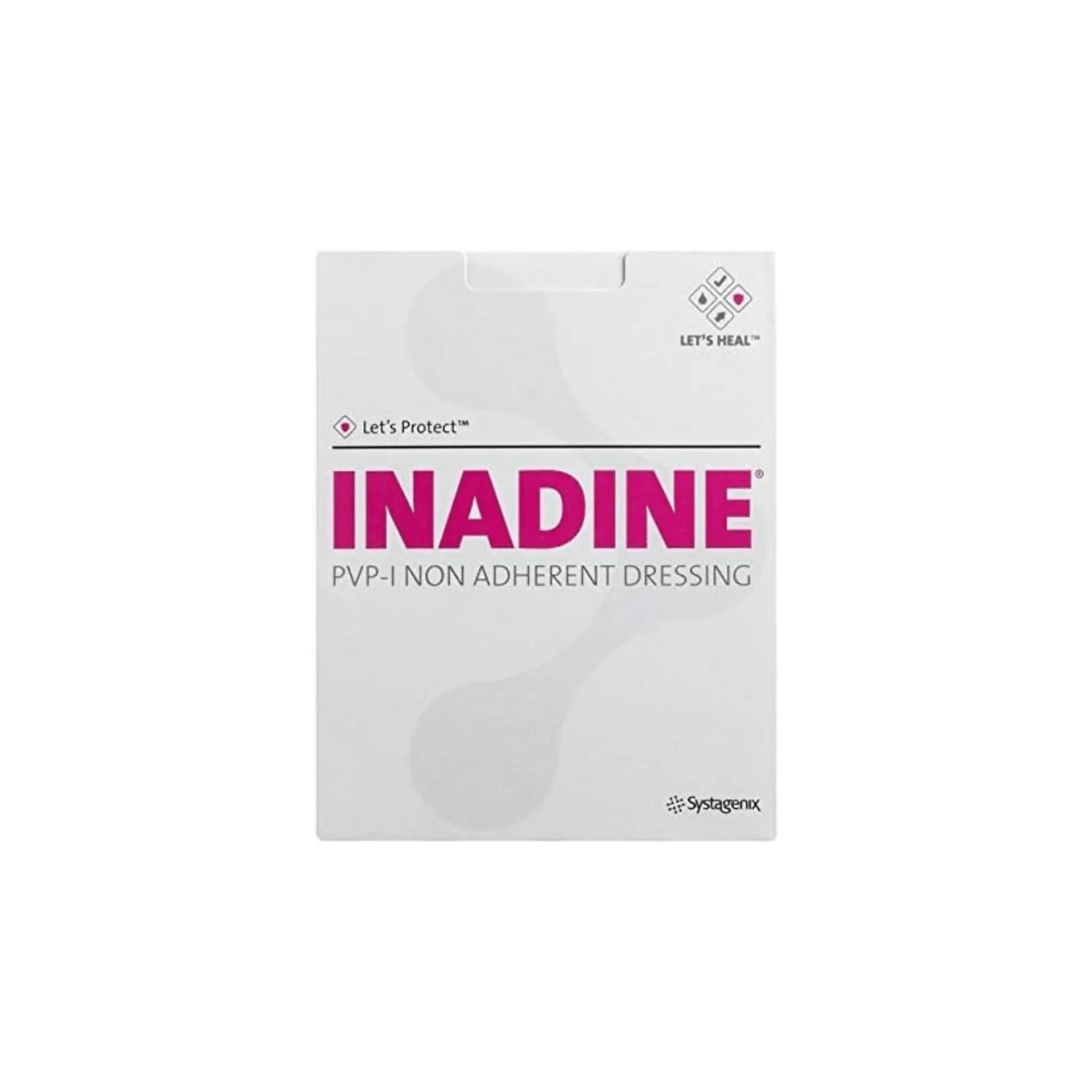 Inadine Iodine Non Adherent Anti-Bacterial Sterile Wound Injury Dressings - 6x Dressings - Arc Health Nutrition