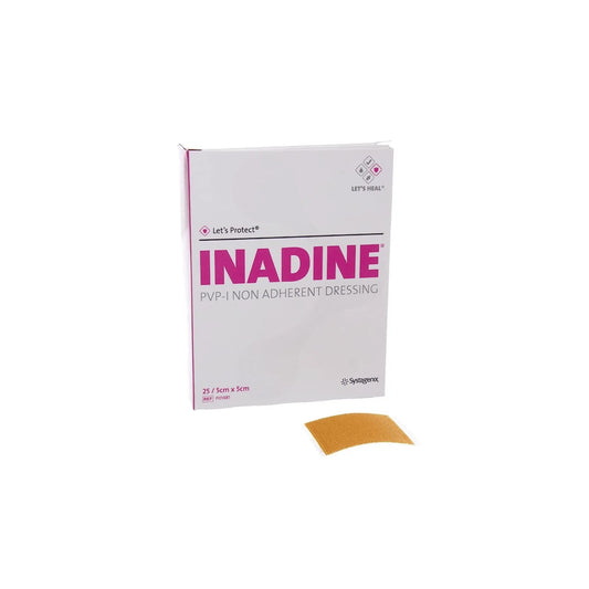 Inadine Dressings 5cm x 5cm - 25 pack - Arc Health Nutrition UK Ltd