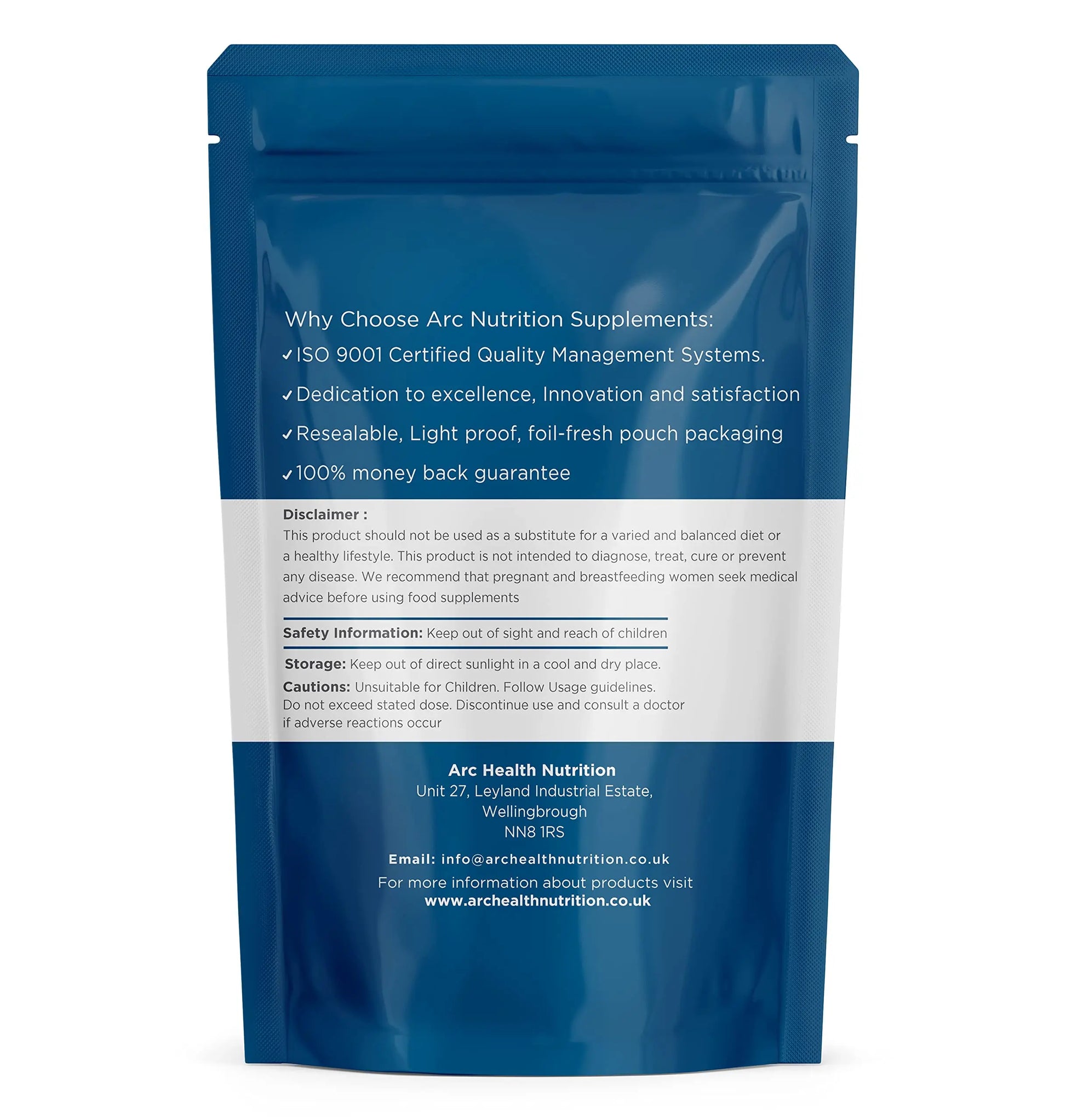 Iodine Supplement 365 Tablets 400mcg Potassium Iodide ARC Health Nutrition