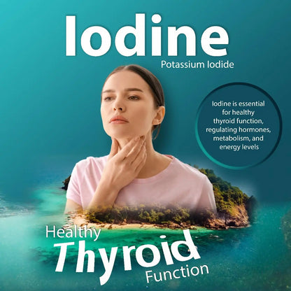 Iodine Supplement 365 Tablets 400mcg Potassium Iodide ARC Health Nutrition