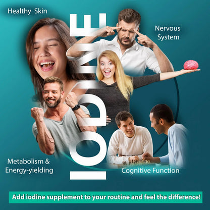 Iodine Supplement 60 Tablets 400mcg (potassium iodine ) Arc Healt Nutrition Ltd