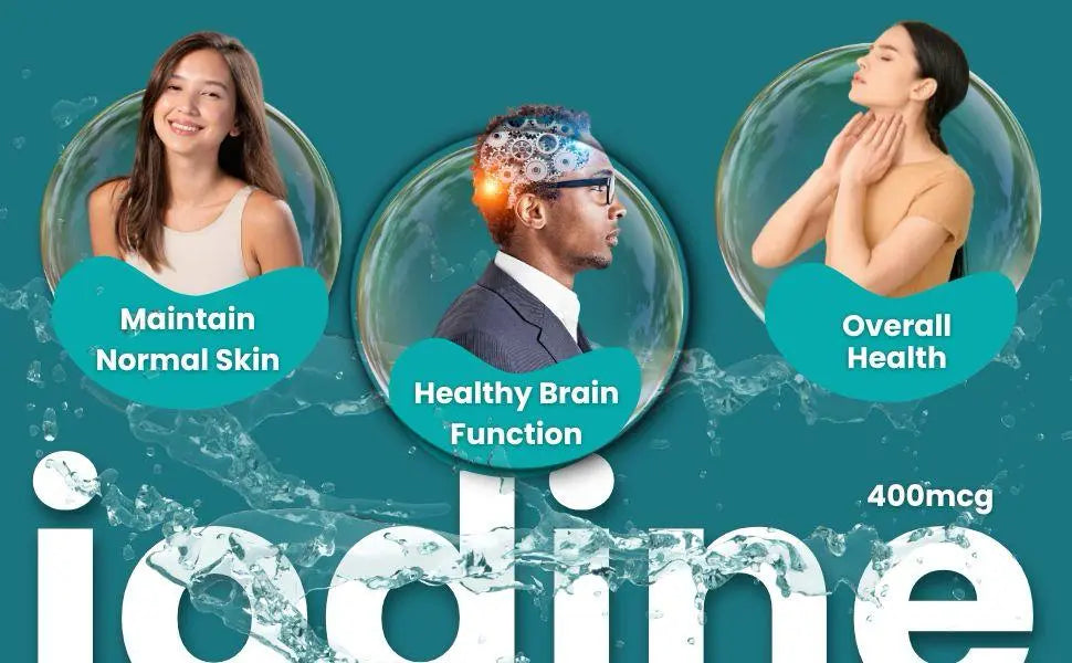 Iodine Supplement 60 Tablets 400mcg (potassium iodine ) Arc Healt Nutrition Ltd