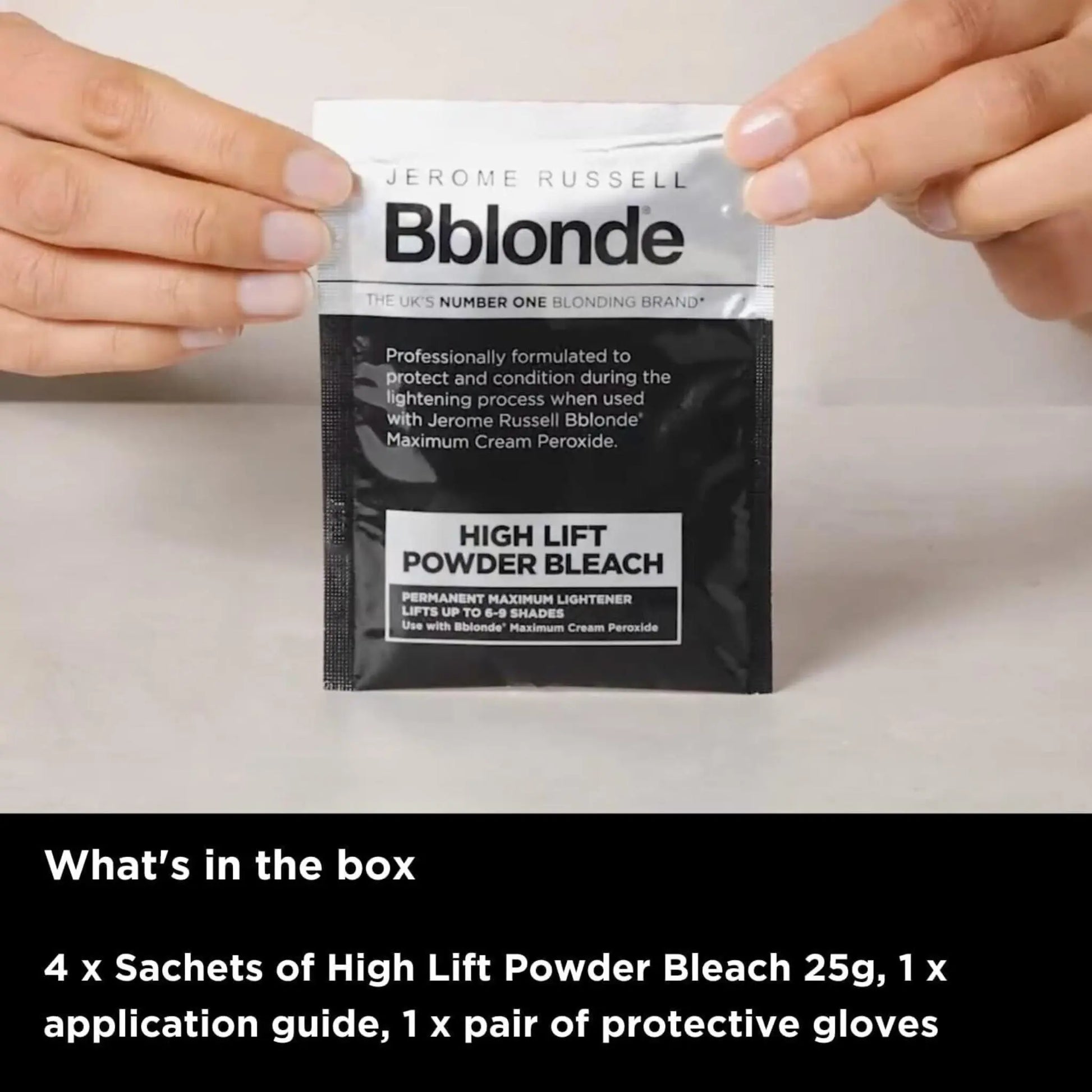 Jerome Russell Bblonde High Lift Bleach Powder -Hair Dye Lifts 6-9 Shades(4x25g) Jerome Russell Bblonde