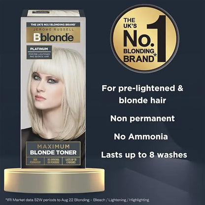 Jerome Russell Bblonde Maximum Colour Toner, Platinum Blonde