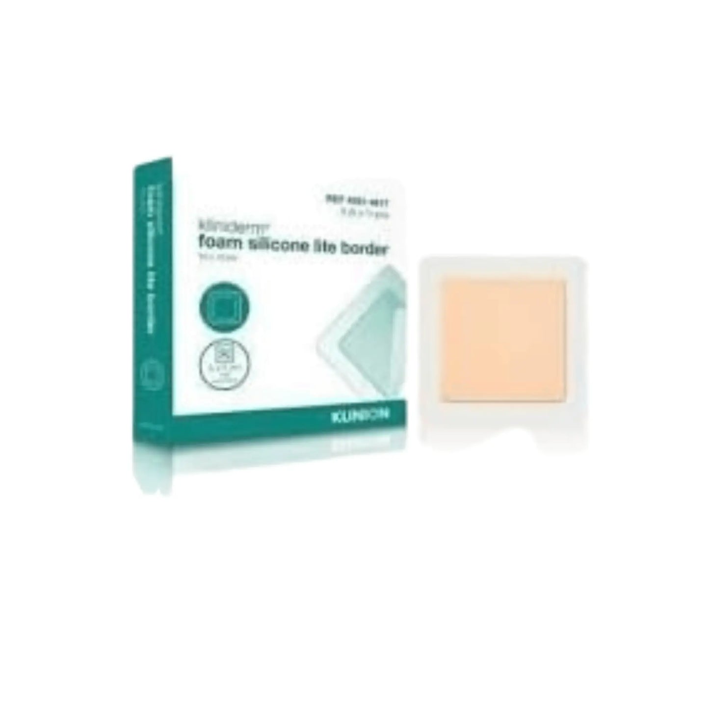 Kliniderm silicon border foam dressing-10cm X 10cm 5-Dressing