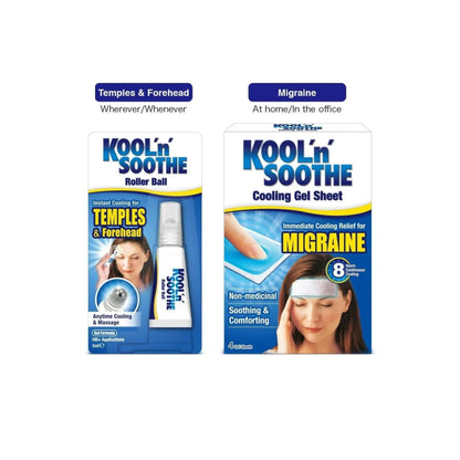 Kool 'n' Soothe Migraine Cooling Strips - 4 Strips