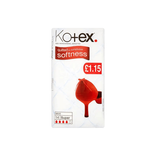 Kotex Maxi Super Sanitary Towels 14 pack