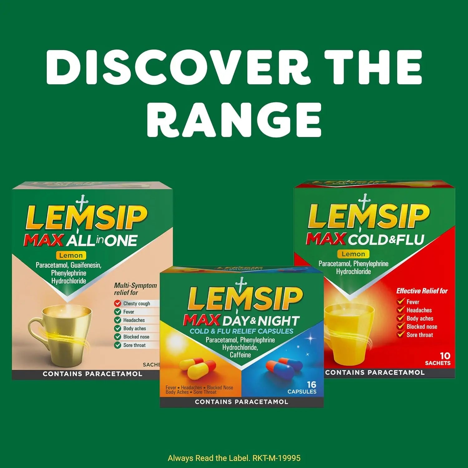 Lemsip Cold & Flu Lemon – 10 Sachets Lemsip