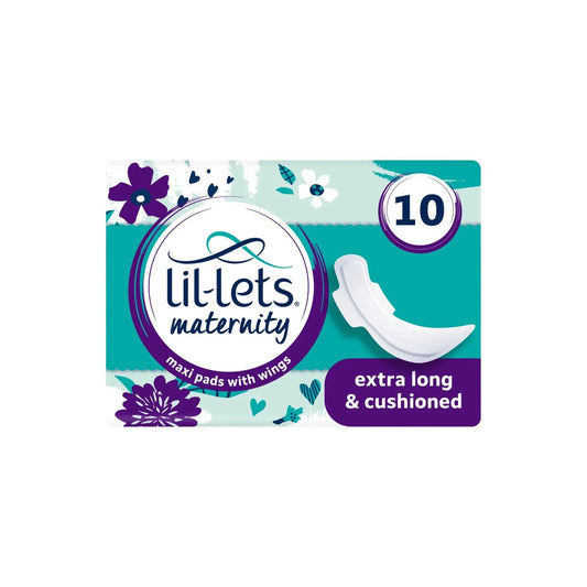 Lil-Lets Maternity Maxi Pads with Wings x 10