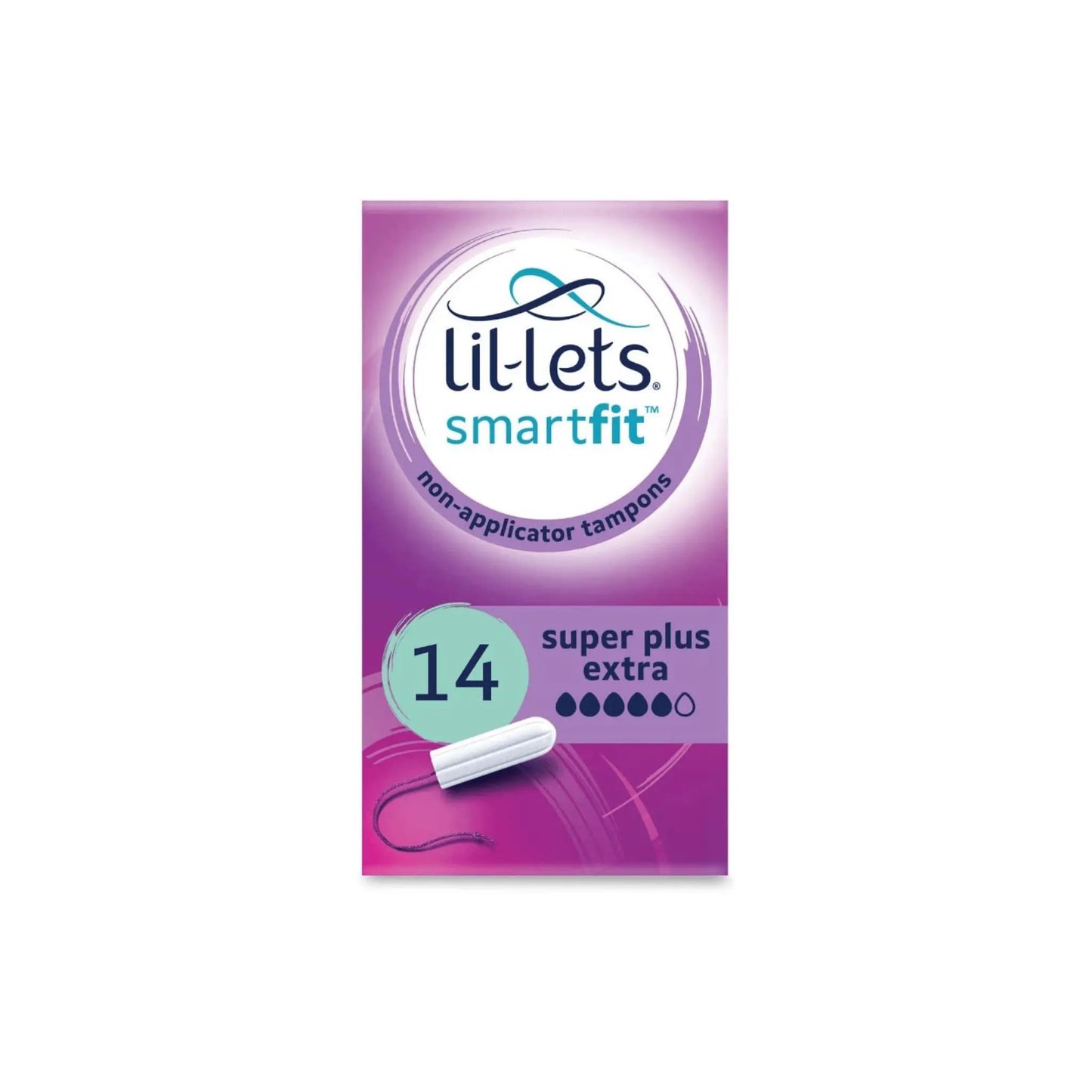 Lil-Lets Non-Applicator Super Plus Extra Tampons x 14