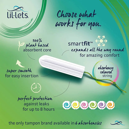 Lil-Lets Non-Applicator Super Plus Tampons X 16