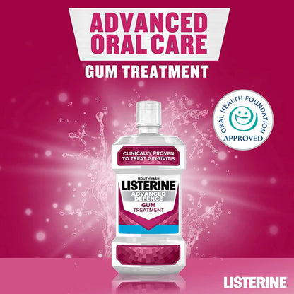 Listerine Advanced Defence Gum Treatment Mouthwash 500ml