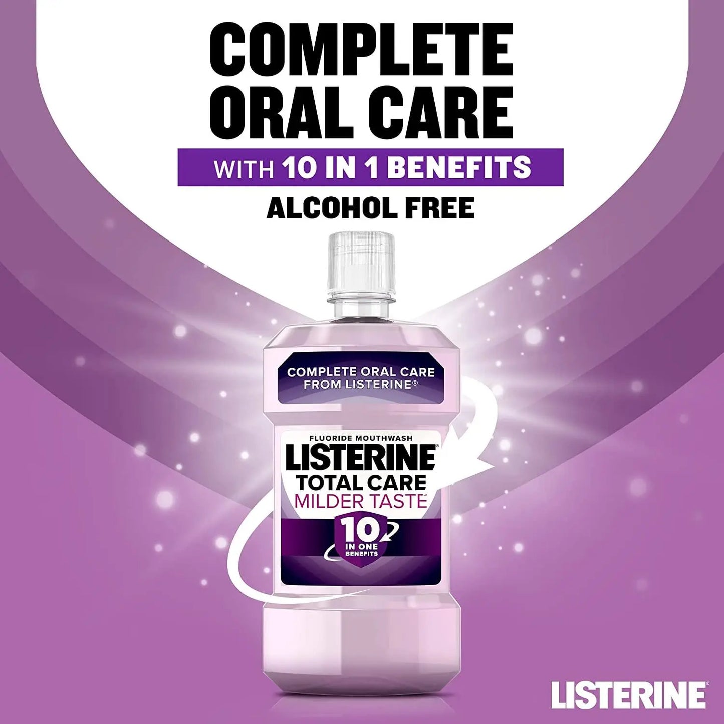 Listerine Total Care Zero Alcohol Smooth Mint Mouthwash 500ml