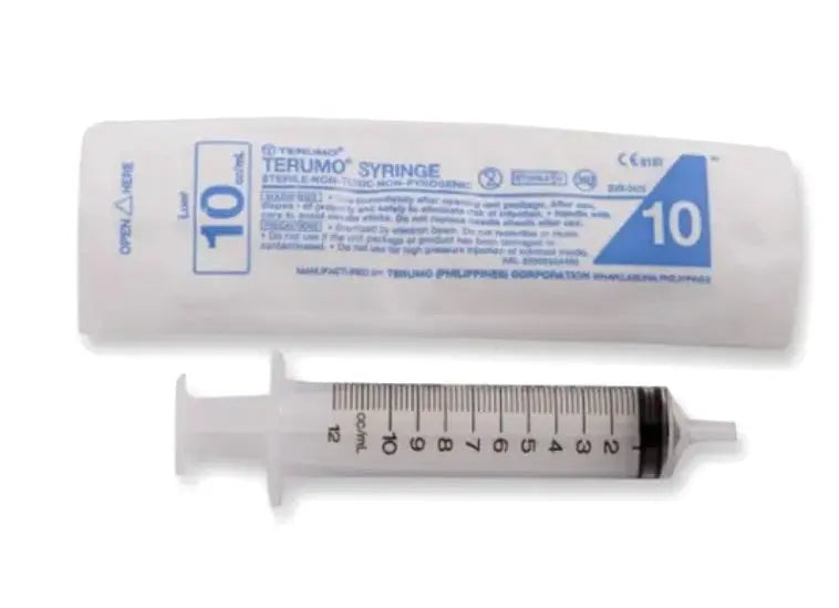 Medline BS-10ES Syringe Terumo Luer Slip 10mL(Pack of 50) Terumo