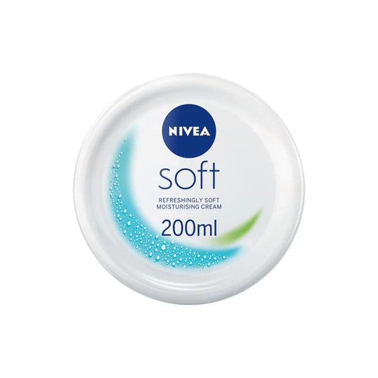 NIVEA Soft Moisturiser Cream for Face Hands and Body 200ml