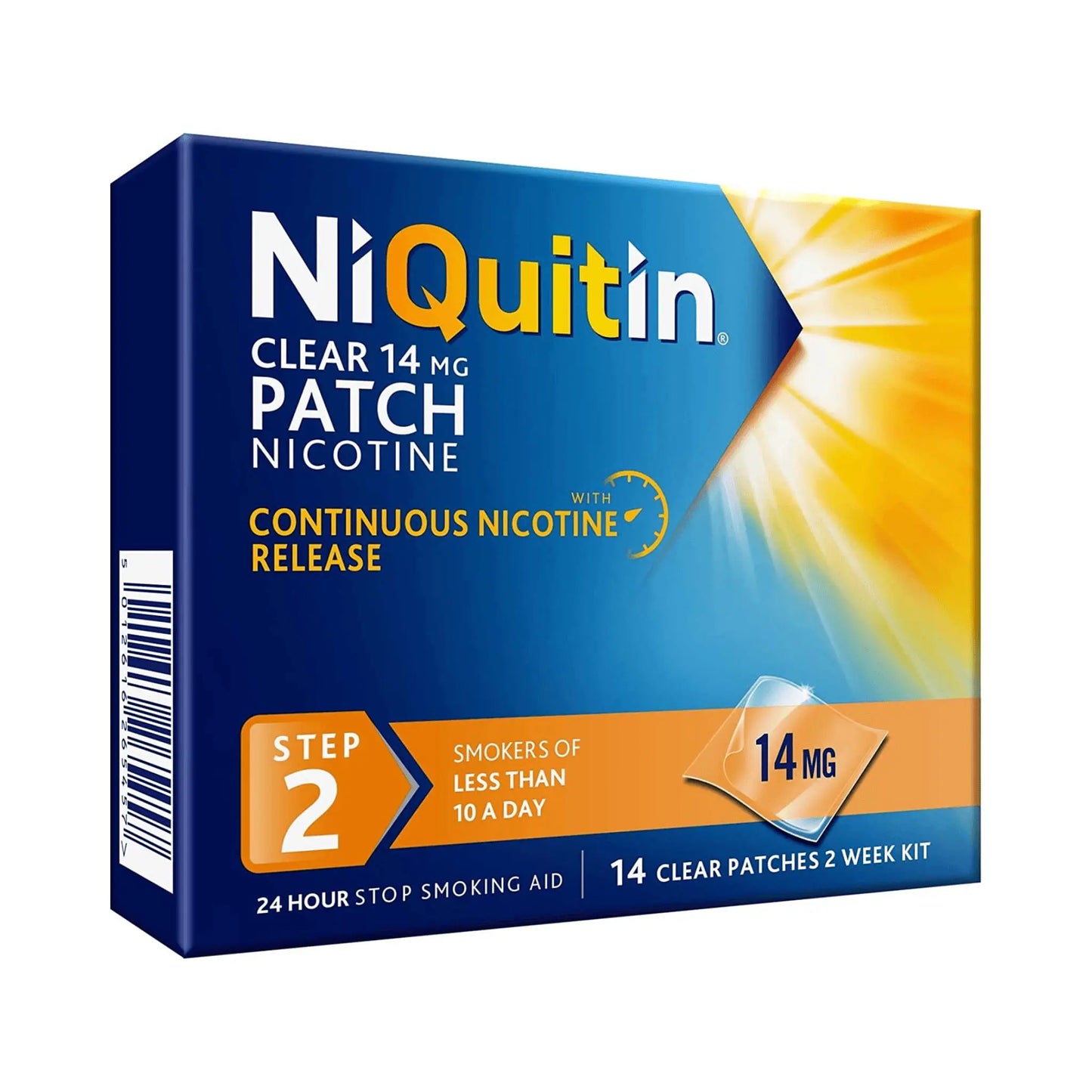 NiQuitin 14mg Step 2- 14 Nicotine Patches- Stop Smoking Aid