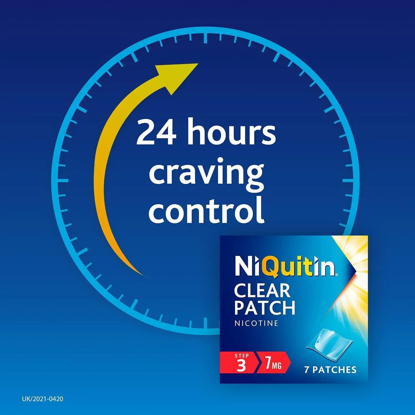 NiQuitin 7mg Step 3- 7 Nicotine Patches- Stop Smoking Aid