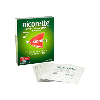 Nicorette Invisi 25 mg Step 1- 7 Nicotine Patches