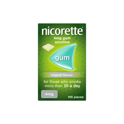 Nicorette gum 4mg- 105 Gums