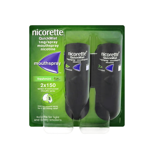 Nicorette Quickmist Mouthspray- Freshmint, 1mg, Duo