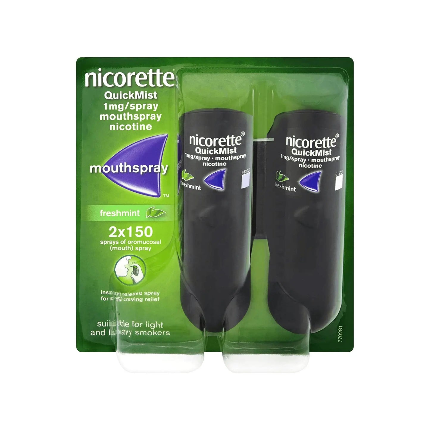 Nicorette Quickmist Mouthspray- Freshmint, 1mg, Duo