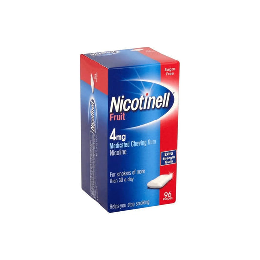 Nicotinell Gum Stop Smoking Aid 4mg Fruit 96 Pieces