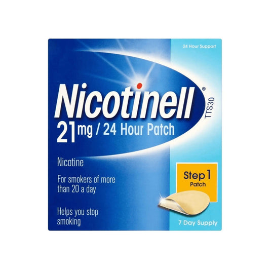 Nicotinell Step 1 Patch 21mg 7 Day Supply